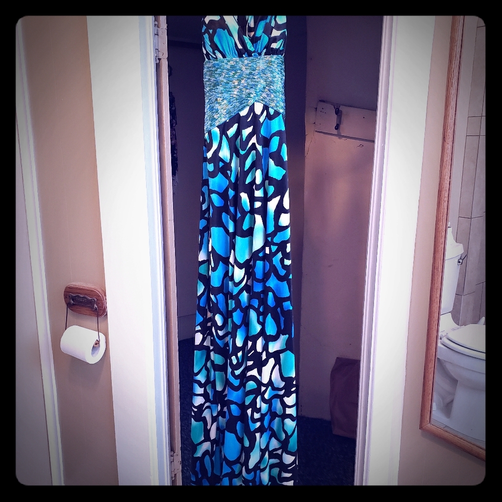 Blue dress